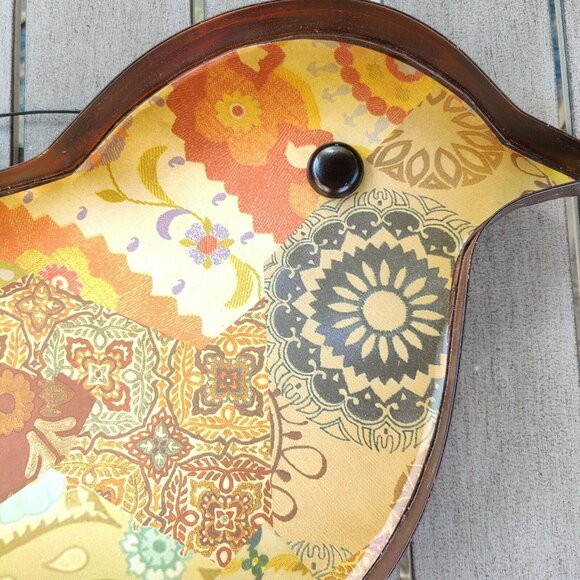 Rustic Metal Bird Tray Wall Hanging Decor 26” Long Farmhouse Accent Boho - Picture 8 of 14